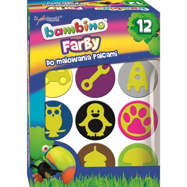 Farby do Malowania Palcami Ze Stempelkami Bambino [3165]