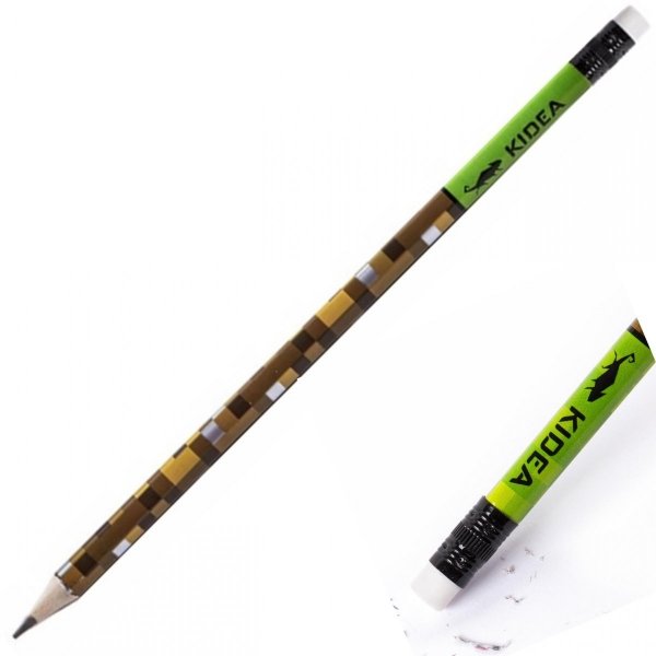 Ołówek Trójkątny Szkolny HB Piksele Gra Minecraft [OTGUNAKA]