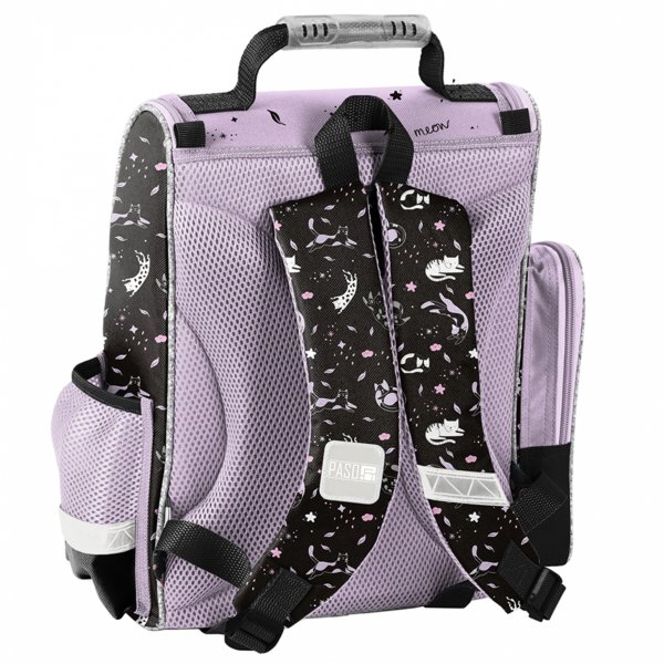 TORNISTER KOT DZIEWCZĘCY SZKOLNY Z KOTKIEM DO 1 KLASY KOTEK KOMPLET 5w1