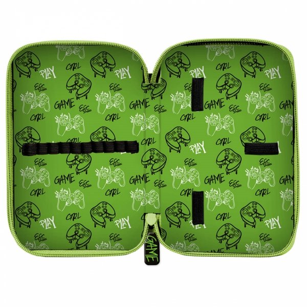 GAMEPAD PIÓRNIK SZKOLNY 2-KOMOROWY GAMER GAMING DO PODSTAWÓWKI GRA GRY PASO