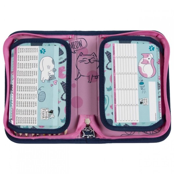 Kot Piórnik z Wyposażeniem Szkolny dla Uczennicy z Kotkami [PWJCF37]