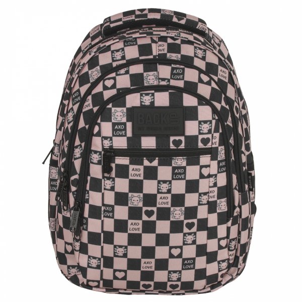 SZACHOWNICA RÓŻOWA PLECAK MŁODZIEŻOWY BACKUP DZIEWCZĘCY SZKOLNY KOMPLET 3w1