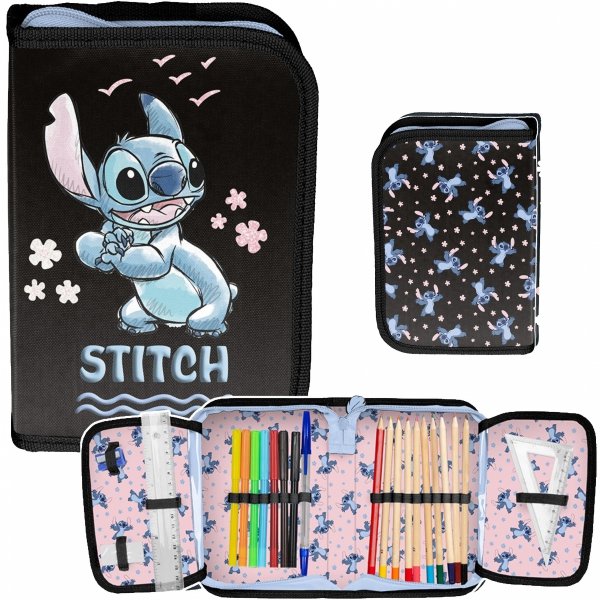 STITCH PIÓRNIK Z WYPOSAŻENIEM LILO i STICH SZKOLNY DLA DZIEWCZYNEK DISNEY