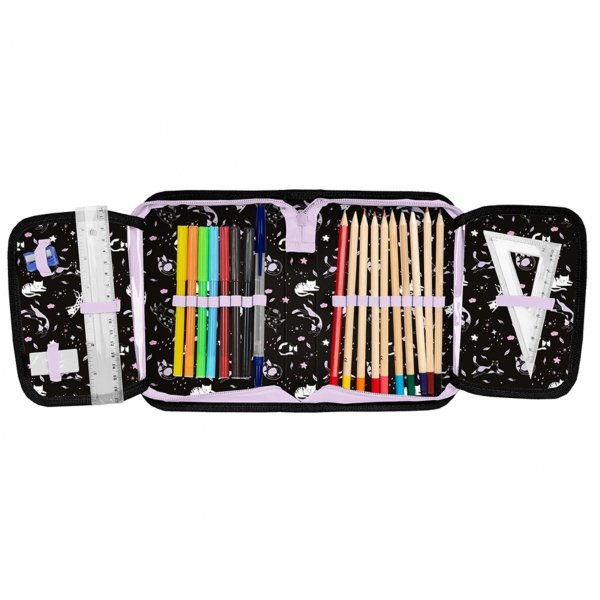 KOTEK PLECAK SZKOLNY Z KOTKIEM DLA DZIEWCZYNEK DO 1 KLASY KOMPLET 3 ele.