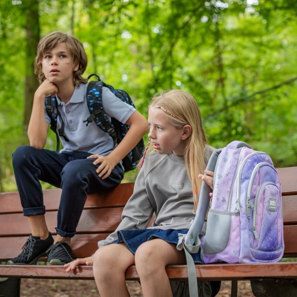 PLECAK SZKOLNY MŁODZIEŻOWY BACKUP  DLA DZIEWCZYNY TWINKLE KOMPLET 5w1 SERCA