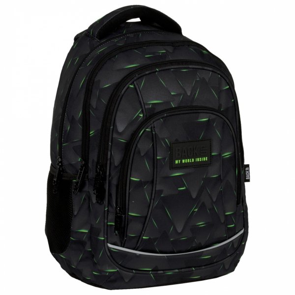 BACKUP PLECAK SZKOLNY MŁODZIEŻOWY ZESTAW 3 ele DLA CHŁOPAKA CYBER