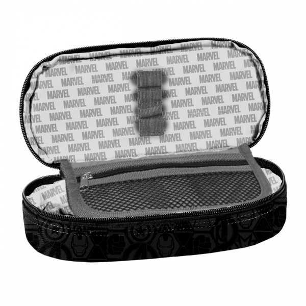 Iron Man Czarny Piórnik Szkolny Avengers Beuniq Etui dla Uczniów [AV23UU-013]