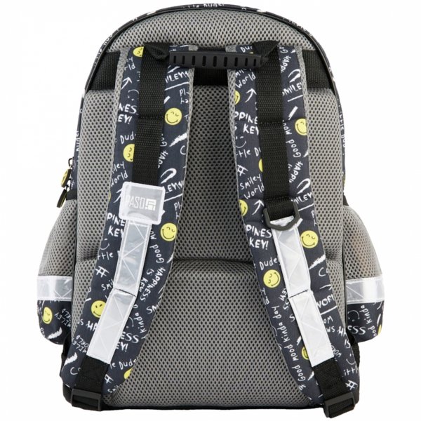 ZESTAW 5el SMILEY PLECAK SZKOLNY DZIECIĘCY TORNISTER BUŹKI EMOTKI EMITIKONY