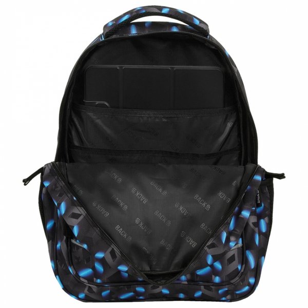 KOMPLET 5 ele. BACKUP RIDDLE PLECAK SZKOLNY ABSTRAKCJA 3D CHŁOPIĘCY