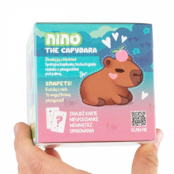 SNAPETS KLOCKI KONSTRUKCYJNE BRĄZOWA KAPIBARA DLA DZIECKI KIDEA DERFORM