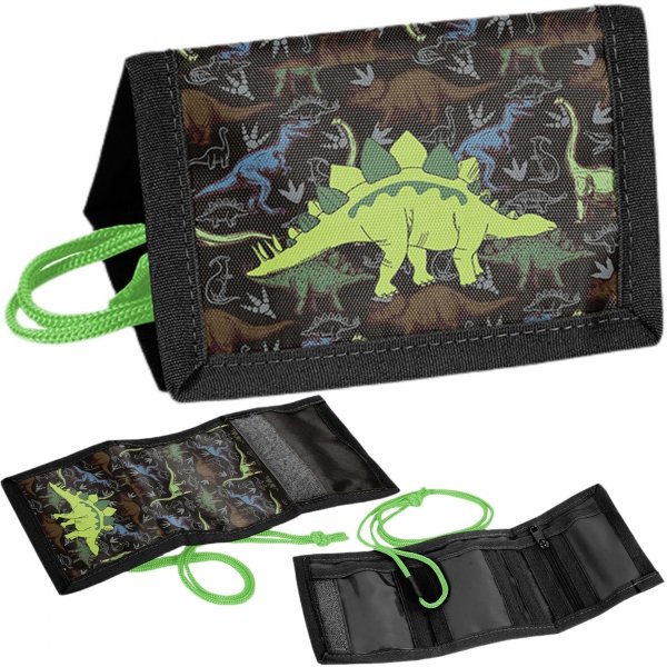 PORTFEL DINOZAUR DZIECIĘCY SZKOLNY DLA DZIECKA PORTFELIK TYRANOZAUR PASO