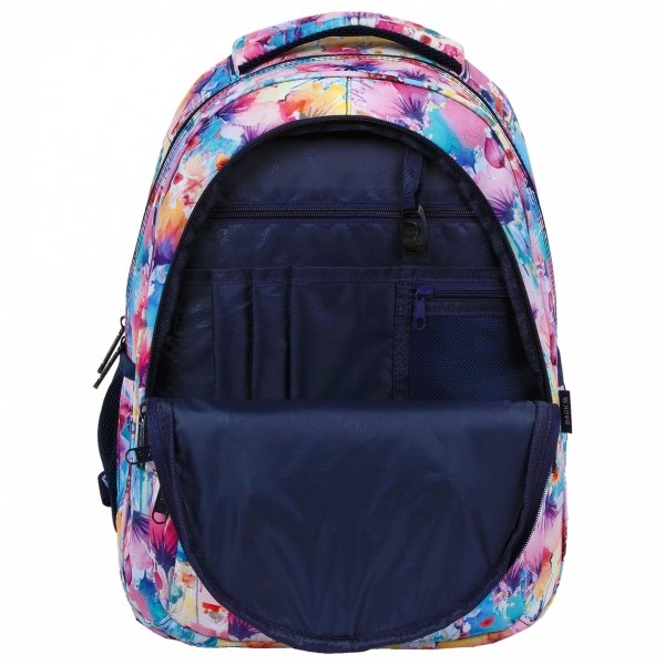 KWIATOWY ZESTAW 5w1 PLECAK MŁODZIEŻOWY BACKUP DLA DZIEWCZYNY KWIATY