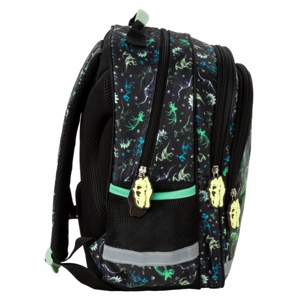 PLECAK DINOZAURY SZKOLNY DO 1 KLASY KOMPLET 3w1 TORNISTER TYRANOZAUR T-REX