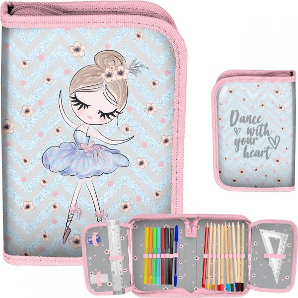 Modny Piórnik z Wyposażeniem Baletnica Szkolny Paso [PP21BL-001]