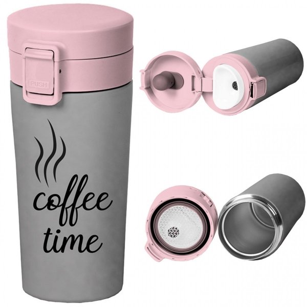 Termos Bidon Tubek Termiczny Coffee Time 380ml [PPBS19-3025]