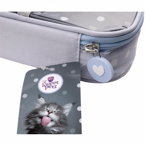 PIÓRNIK SZKOLNY KOT SASZETKA Z KLAPKĄ DZIEWCZĘCY THE SWEET PETS KOTKI