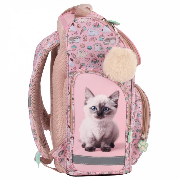 TORNISTER SZKOLNY KOTEK DERFORM ZESTAW 5w1 DLA DZIEWCZYNEK Z KOTKAMI CATS