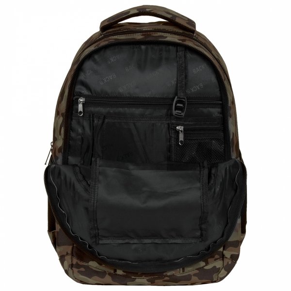 MORO KOMPLET 5 ele SZKOLNY PLECAK MŁODZIEŻOWY BACKUP KAMUFLAŻ WOJSKOWY