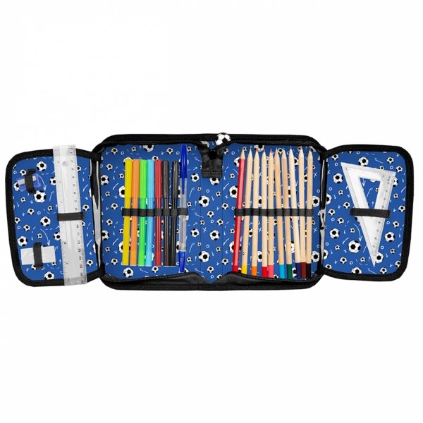 FOOTBALL PLECAK SZKOLNY PIŁKA NOŻNA KOMPLET 3w1 DO PODSTAWÓWKI DLA CHŁOPAKA