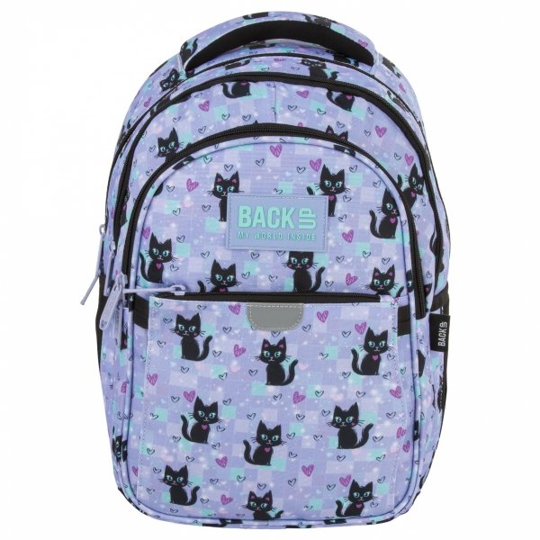 PLECAK SZKOLNY KOTY MŁODZIEŻOWY BACKUP Z KOTKIEM CATS SZKOLNY KOMPLET 3w1