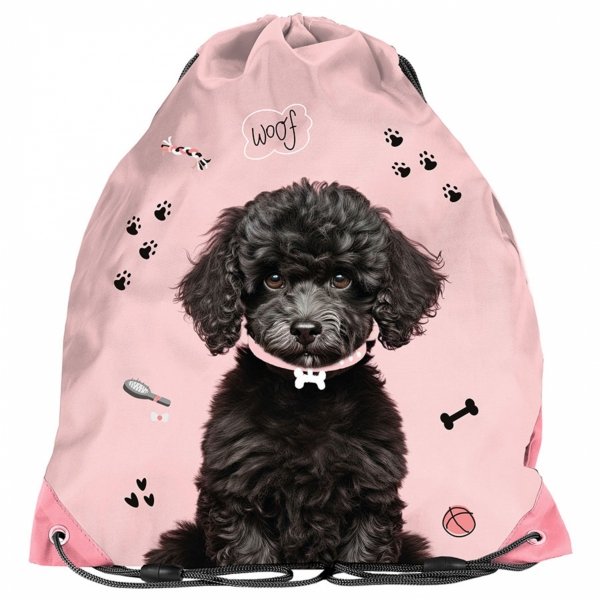 PLECAK SZKOLNY Z PIESKIEM DLA DZIEWCZYNY DO 1 KLASY KOMPLET 3w1 PIESEK DOG