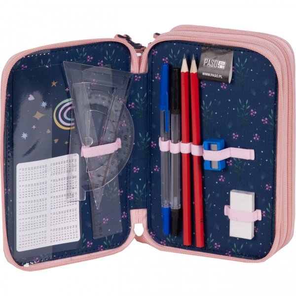 Jednorożec Piornik z Wyposażeniem 3 komorowy Szkolny [PP23JN-023]