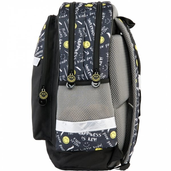 SMILEY PLECAK SZKOLNY DZIECIĘCY DO KLAS 1-4 TORNISTER PASO BUŹKI EMOTKI EMITIKONY