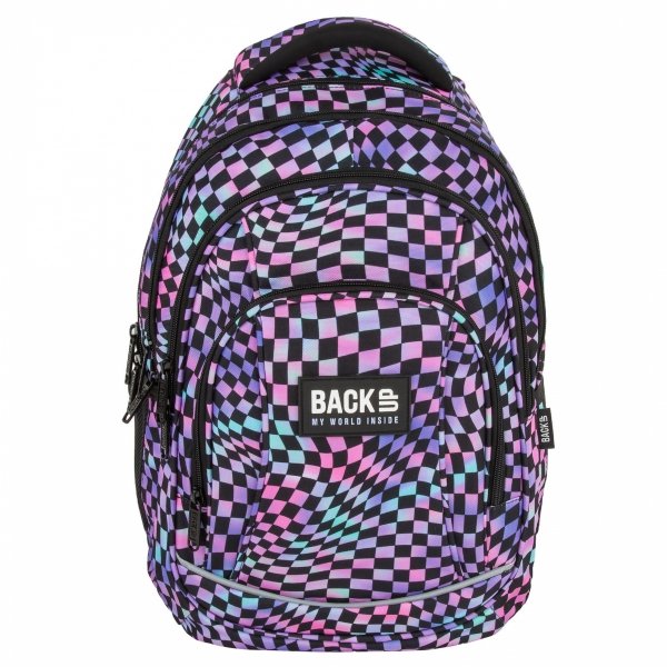 KOMPLET 5w1 PLECAK SZKOLNY MŁODZIEŻOWY BACKUP DLA DZIEWCZYNY SZACHOWNICA