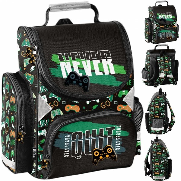 TORNISTER GAMEPAD GRY SZKOLNY GAMING GRA DLA CHŁOPAKÓW DO KLAS 1-4 GAMER