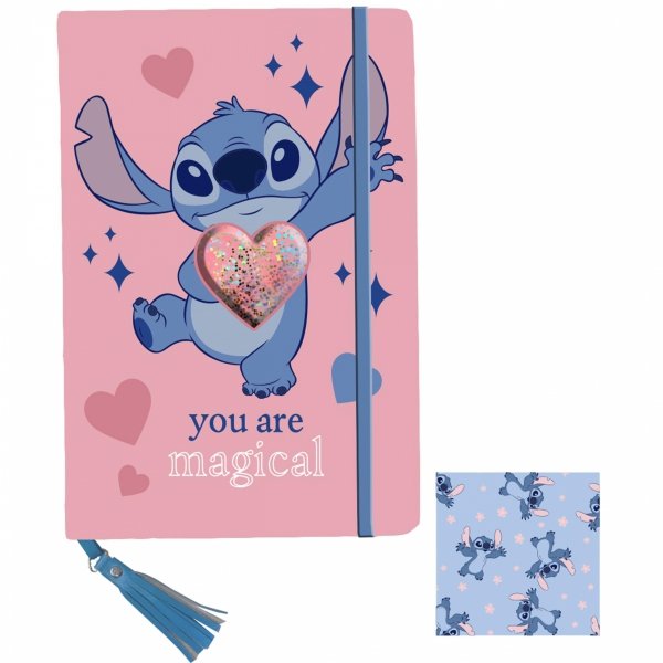 STICH LILO PAMIĘTNIK A5 DZIECIĘCY STITCH różowy NOTES NOTATNIK