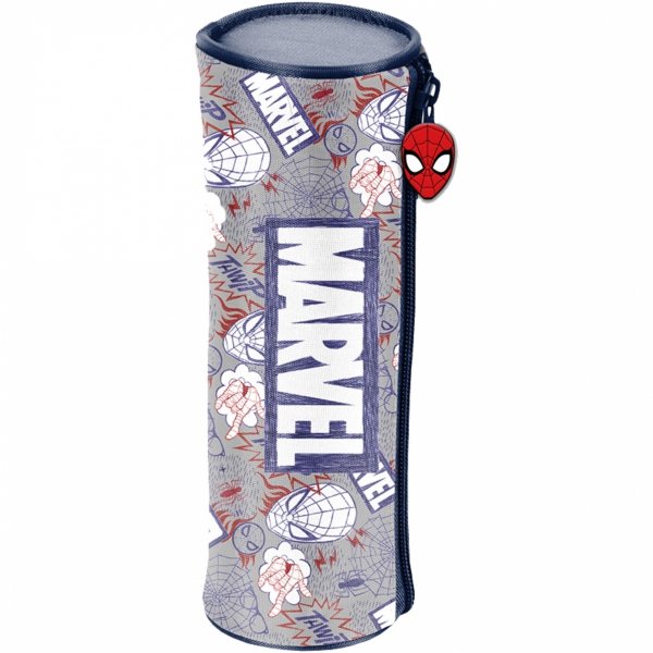 SPIDERMAN Piórnik Tuba Okrągły Szkolny Paso MARVEL Chłopięcy do Podstawówki
