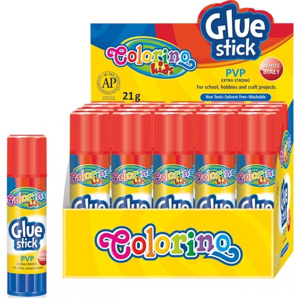 Klej w Sztyfcie 21g Mocny Colorino dla Dzieci Kids Sztyft [65153PTR]
