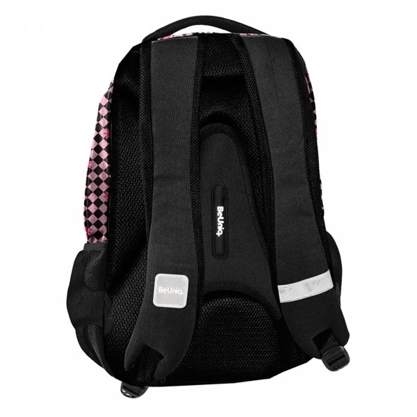 KWIATY SZACHOWNICA PLECAK SZKOLNY BeUniq MŁODZIEŻOWY DLA DZIEWCZYNY
