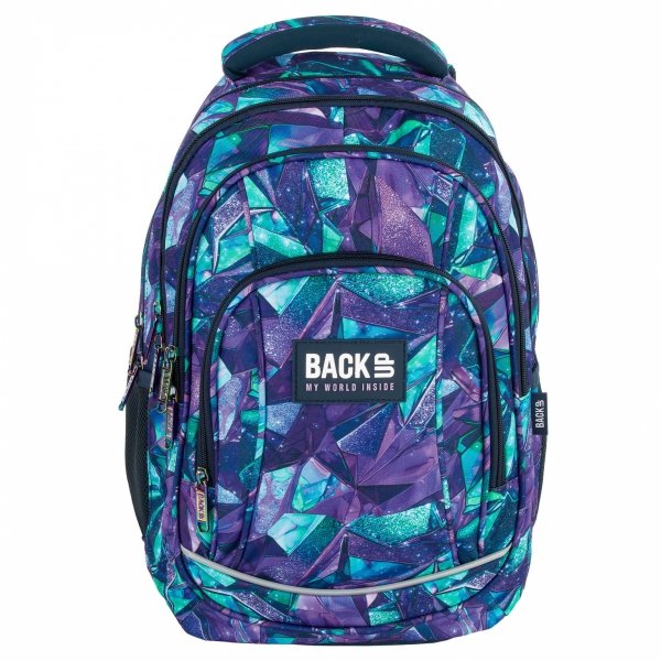PLECAK BACKUP SZKOLNY MŁODZIEŻOWY DLA DZIEWCZYNY 4 kom. CRYSTAL ZESTAW 5w1