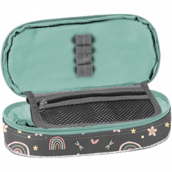 KOTEK PIÓRNIK DLA DZIEWCZYNY Z KOTKIEM SZKOLNY OTWIERANY Z KLAPKĄ CATS PASO