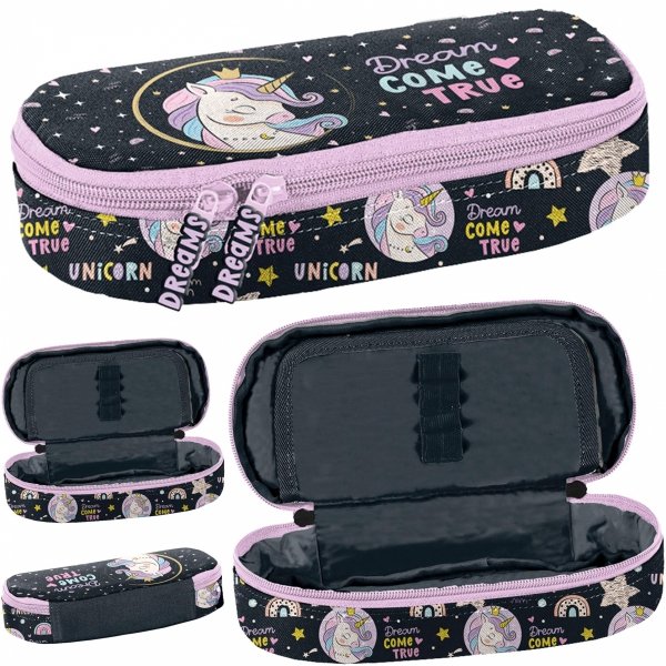 Piórnik Szkolny dla Dziewczynek z Jednorożcem do Podstawówki Paso Etui