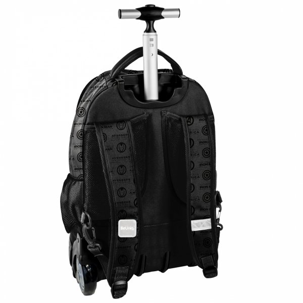 Iron Man Plecak na Kółkach Duży Beuniq Czarny Chłopięcy [AV23SS-1231]