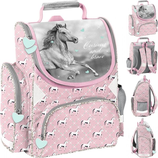 Koń Szkolny Tornister dla Dziewczynek do 1 klasy [PP23KO-525]