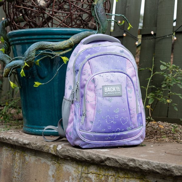 BACKUP PLECAK SZKOLNY MŁODZIEŻOWY DZIEWCZĘCY TWINKLE KOMPLET 5w1 SERCA