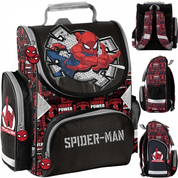 TORNISTER SPIDER-MAN SZKOLNY MARVEL DO PODSTAWÓWKI DLA CHŁOPAKÓW PASO