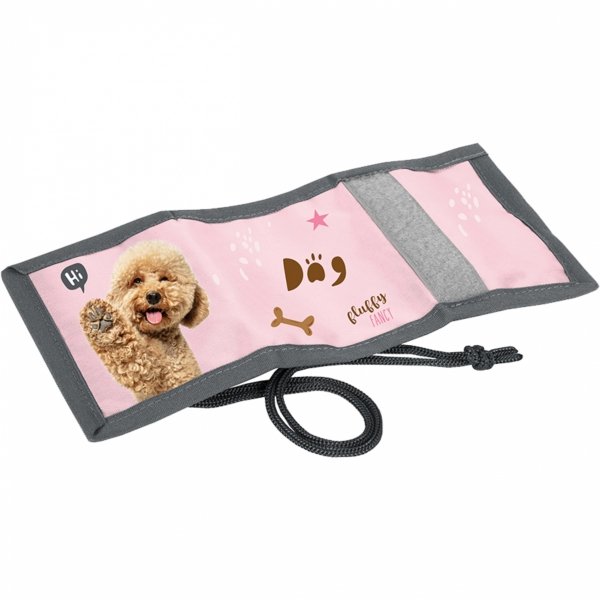 Piesek Pudelek Portfel Dziecięcy Szkolny Portfelik z Pieskiem dla Dziewczynek