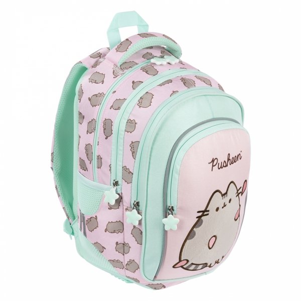 PLECAK PUSHEEN PINK KOMPLET 3w1 MAJEWSKI DLA DZIEWCZYNY KOT KOTKI