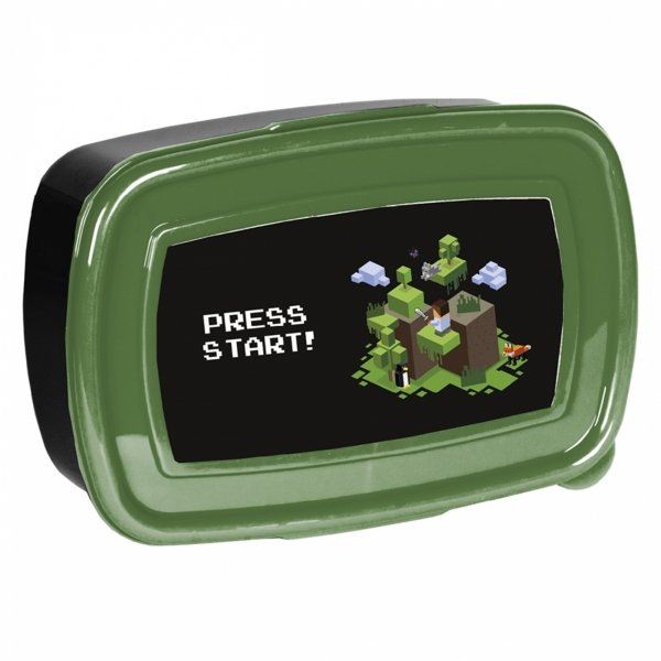 MINECRAFT ZESTAW 2w1 BIDON ŚNIADANIÓWKA GAMER GAMING NA DRUGIE ŚNIADANIE