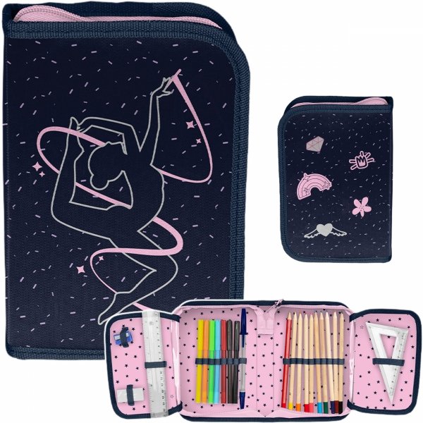 PIÓRNIK Z WYPOSAŻENIEM BALETNICA SZKOLNY DLA DZIEWCZYNEK TANCERKA AKROBATKA