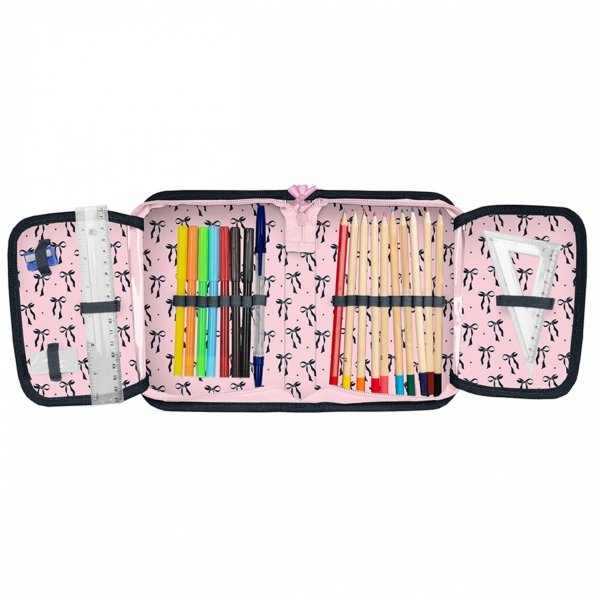 PIÓRNIK Z WYPOSAŻENIEM BALETNICA SZKOLNY DLA DZIEWCZYNEK TANCERKA HOLOGRAM