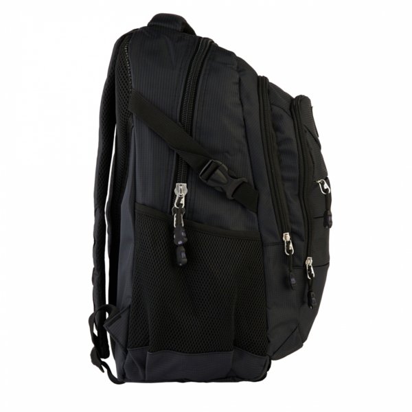 DUŻY PLECAK MŁODZIEŻOWY MĘSKI TURYSTYCZNY CZARNY SZKOLNY POJEMNOŚĆ 30L