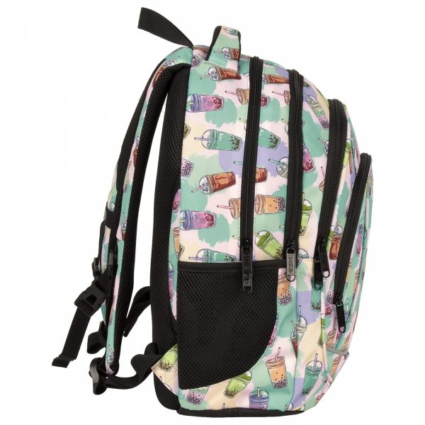 PLECAK BACKUP SZKOLNY MŁODZIEŻOWY BUBBLE TEA ZESTAW 5ele. DLA DZIEWCZYNY