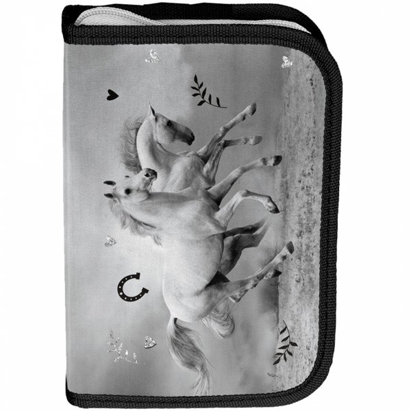 KONIE PLECAK SZKOLNY DLA DZIEWCZYNY ZESTAW 5w1 Z KONIEM HORSE PASO