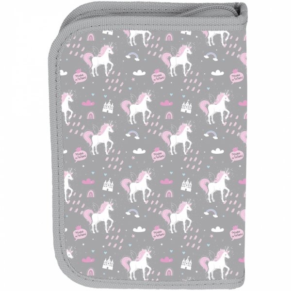 Szkolny Piórnik Jednorożec z Wyposażeniem do Podstawówki Paso Dziewczęcy