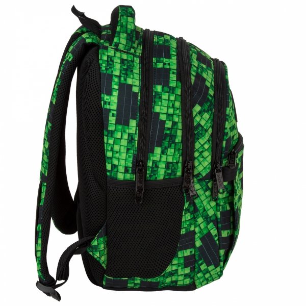 MINECRAFT PLECAK SZKOLNY MŁODZIEŻOWY BACKUP DERFORM PIKSELE GRA KOMPLET 5w1